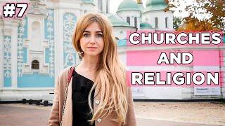 Kyiv Ukraine Walking Tour #7 St. Sofia Cathedral (church, religion, Christian Orthodox) + funicular