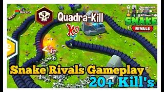 Snake Rivals Gameplay 20+Kill's | Snake Rivals