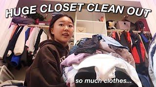 EXTREME closet clean out 2021 *declutter and clean with me*