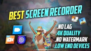 Best No Lag Screen Recorder For Android | Best Screen Recorder For BGMI/PUBG Low End Device