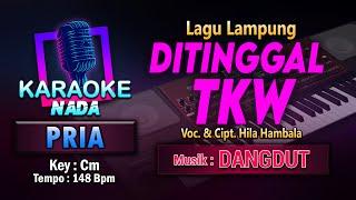 Ditinggal TKW Karaoke Nada Pria / Cowok | Lagu Lampung Voc. & Cipt. Hila Hambala