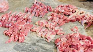 Full Goat cutting in Pakistan | Amazing Goat cutting | Best mutton cutting 3