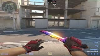 CS2 - Specialist Gloves Crimson Web FT 0.20 and Huntsman Marble Fade FN Red Gloves and Knife Combo