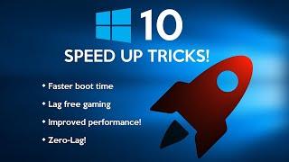 How to Speed Up Windows 10 Performance & Boot.