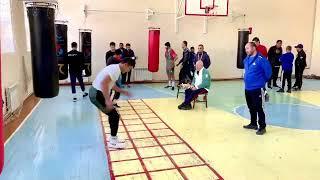 Uzbekistan national boxing team footwork training skills 