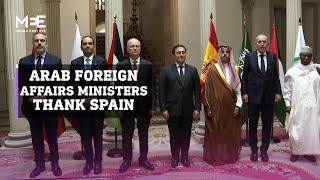 Senior Arab diplomats meet Spanish prime minister and thank Spain for recognising Palestinian state