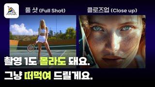 AI에서 영화 같은 연출을 위한 7가지 기본 카메라 샷 : AI 시네마토그래피 가이드