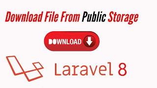 Download files from public storage | Laravel File Download