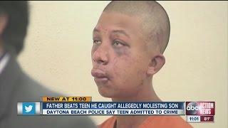 Father beats teen he caught allegedly molesting son
