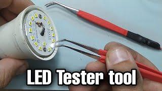 how to make tool for SMD led and components Tester for led Bulb Repair and components