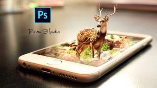 How to Make 3D manipulation effect Photoshop CC tutorial | 3D Pop Out Effect