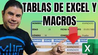 Capurar datos y guardarlos en una TABLA de Excel | Usando VBA y macros #1