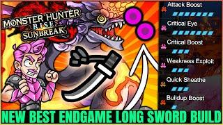 New Best Sunbreak Long Sword Build - Highest Damage Possible & More - Monster Hunter Rise Sunbreak!