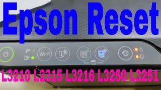 Epson L3210 L3215 L3216 L3250 L3251 red light blink solution Epson reset service required part1