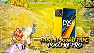 Fastest Squad Wipe  Bgmi 3.2 updateClutchesPoco X6 pro 5g ( Sensitivity cod)