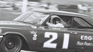 1963 NASCAR Golden State 400 - Dave MacDonald 2nd in Wood Bros #21 Ford
