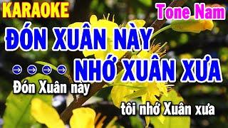 Karaoke Đón Xuân Này Nhớ Xuân Xưa Tone Nam Nhạc Xuân Dễ Hát | Nhạc Sống Hải Tiên