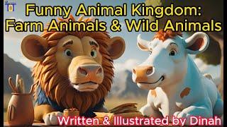 Funny Animal Kingdom| Farm & Wild Animals| Animal Sounds | ToTs Read Aloud | Preschool Kindergarten