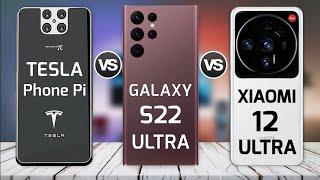 Tesla Phone Pi vs Samsung Galaxy S22 Ultra vs Xiaomi 12 Ultra || Comparison | Price | Launch Date