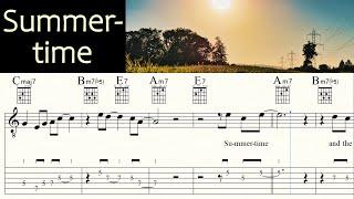 SUMMERTIME | GEORGE GERSHWIN | Guitar Lesson | Sheet music & TAB | free PDF