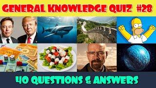 General Knowledge Trivia Quiz (Part 28)