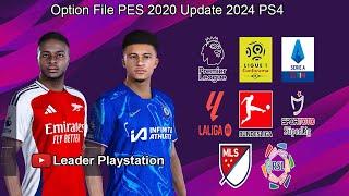 Option File PES 2020 Update 2024 V6 PS4