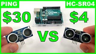 PING vs HC-SR04 Ultrasonic Distance Sensors for Arduino