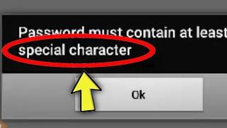 What is Special Character Password