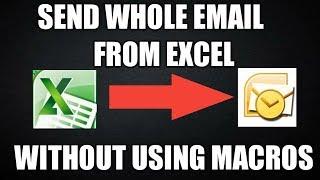 Send Full email from Excel with Formula - Without Using Macros by Cool Trick