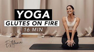 HOME WORKOUT // YOGA - GLUTES ON FIRE // ESTEFANIA