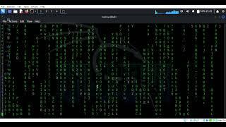Kali Linux Tricks. How to create the Matrix effect on Kali Linux terminal