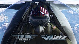 Top Gun Maverick Landing Challenge - Live! Microsoft Flight Simulator MSFS