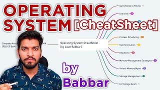 OPERATING SYSTEM CheatSheet & Notes | Complete OS for Placement/Interviews | Best Material Challenge