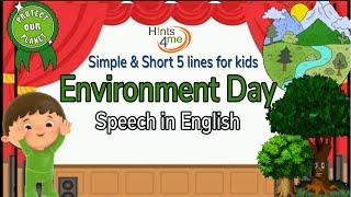 Environment Day Speech in English | Speech on Environment Day | 5 lines speech on Environment day