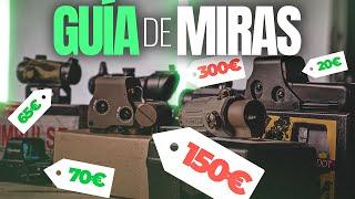 MIRAS BARATAS y CARAS de AIRSOFT para PRINCIPIANTES // Precios, Tipos y Consejos