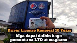 LTO Driver License Renewal 10 Years | paano at ano mga dapat dalhin at magkano | Nellywerkz TV