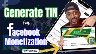 How To Get Tax Identification Number In Nigeria For Facebook Monetization & Other Uses