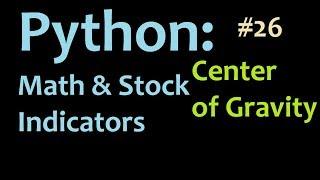 Python: Programming Center of Gravity Stock Indicator 2