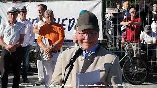 FRIEDEN Demo Freilassing / Salzburg - Oberst i.R. Gottfried Pausch 01.05.2024