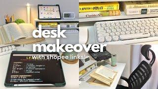 aesthetic desk makeover(with shopee and lazada links) | Jett Alejo