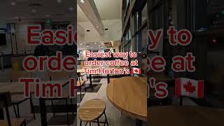 Fastest way to order coffee at Tim's  #reels #shortsfeed #shortvideo #ytshorts #shortvideo #viral