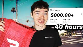 40 HOUR DOORDASH WEEK in 2024 (How Much Did We Make?)