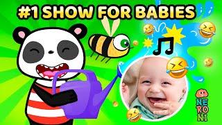 Goofy Panda and Beebee | Animations & Sounds for Babies to Laugh | Neroni Kids