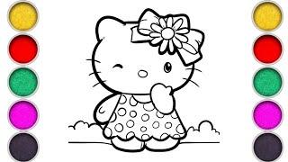 Hello kitty  Drawing, Painting and Coloring For Kids & Toddlers