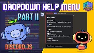 Help Command Dropdown Menu | Part 2 | Discord.JS v13 Tutorial