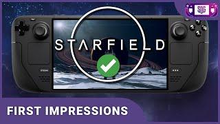 Starfield Steam Deck FIrst Impressions and initial Settings