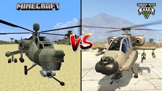 GTA 5 HELICHOPTER VS MINECRAFT HELICHOPTER - WHO IS BEST?