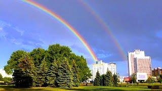 Футаж Радуга. Видео Радуга. Двойная Радуга над Городом. Красивая Радуга. Футажи для видеомонтажа