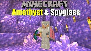 Minecraft Survival - Amethysts, Spyglass and Caving! (Survive & Thrive 2024) - Ep 10