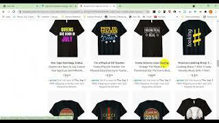 Merch by Amazon Weekly and Monthly Passive Income T Shirt Sales Report For Motivation with Research